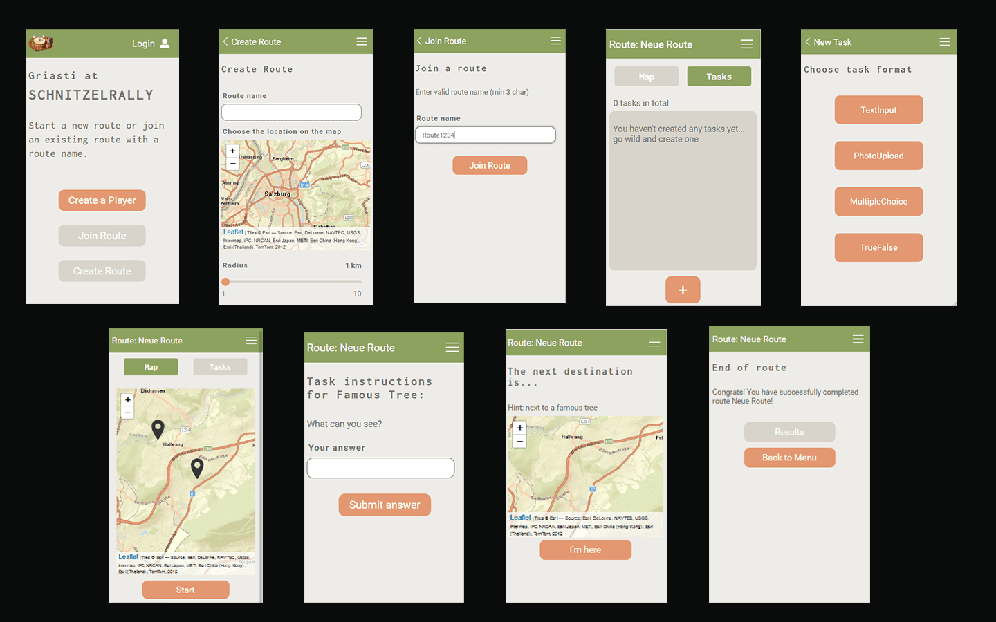 Project: SchnitzelRally App